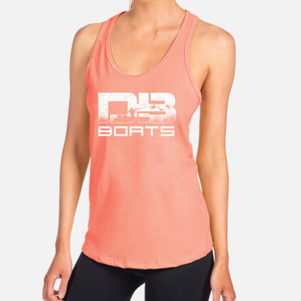 DB Boats Logo Coral Tank Top