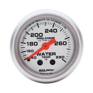 Autometer Mechanical Water Temperature Gauge Ultra Lite Marine