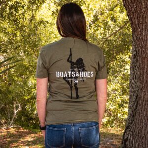 Diamondback Airboats "Boats and Hoes" Unisex T-SHIRT- Military Green