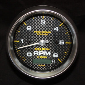 Autometer Tachometer 6000 RPM  Carbon Fiber Marine