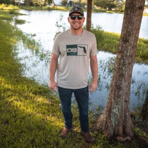 Diamondback Airboats "Gator Skin DB" Unisex T-SHIRT- Stone