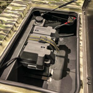 Trolling Motor Battery Tray in Bow